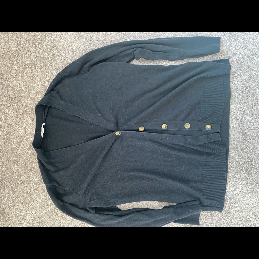 Loft Black Cardigan, Large
